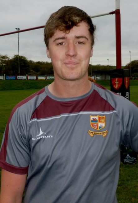 Dion Gibby - vital third try for Crymych